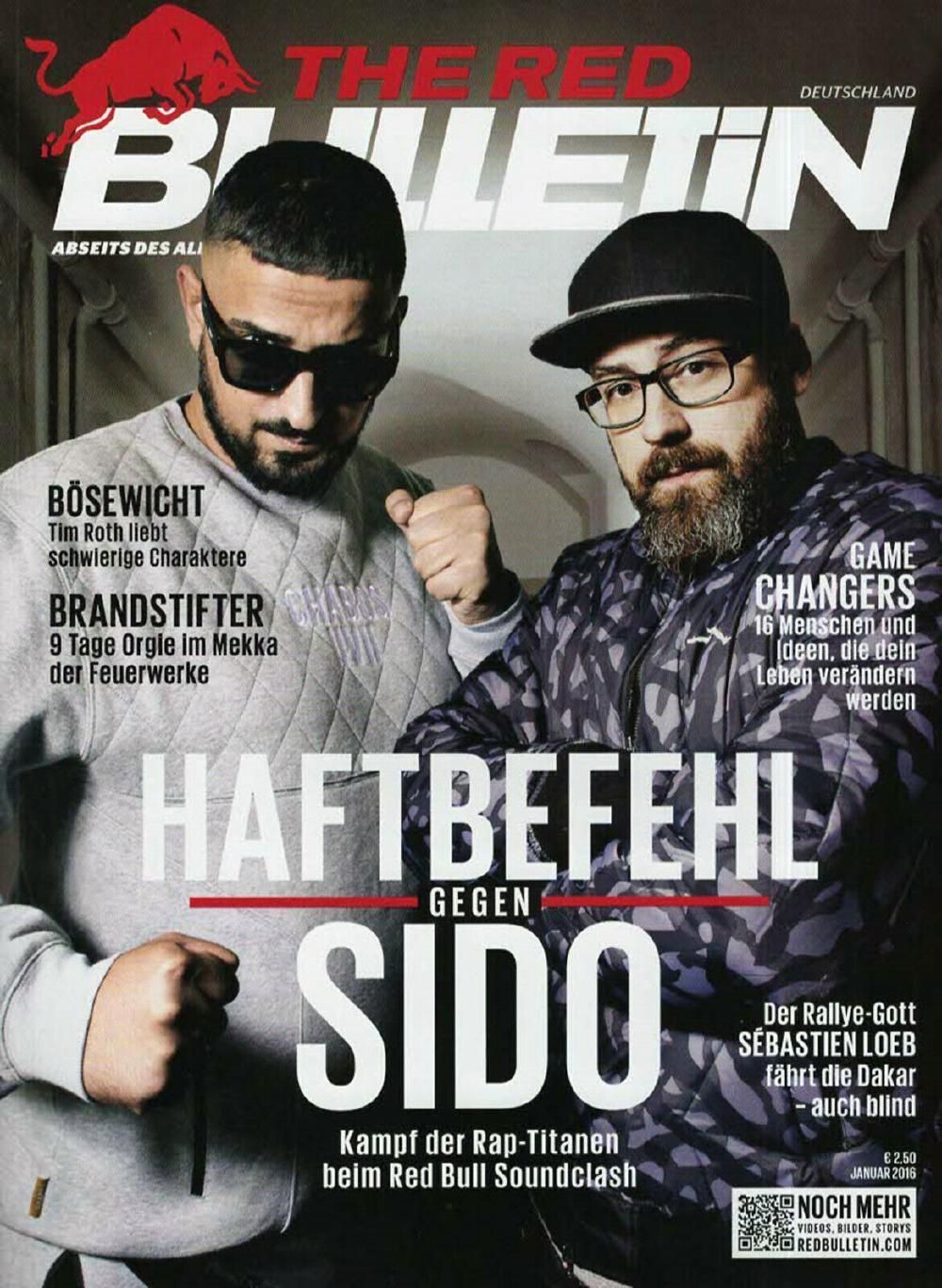 The Red Bulletin Magazin Deutschland 2016-01 Haftbefehl Sido