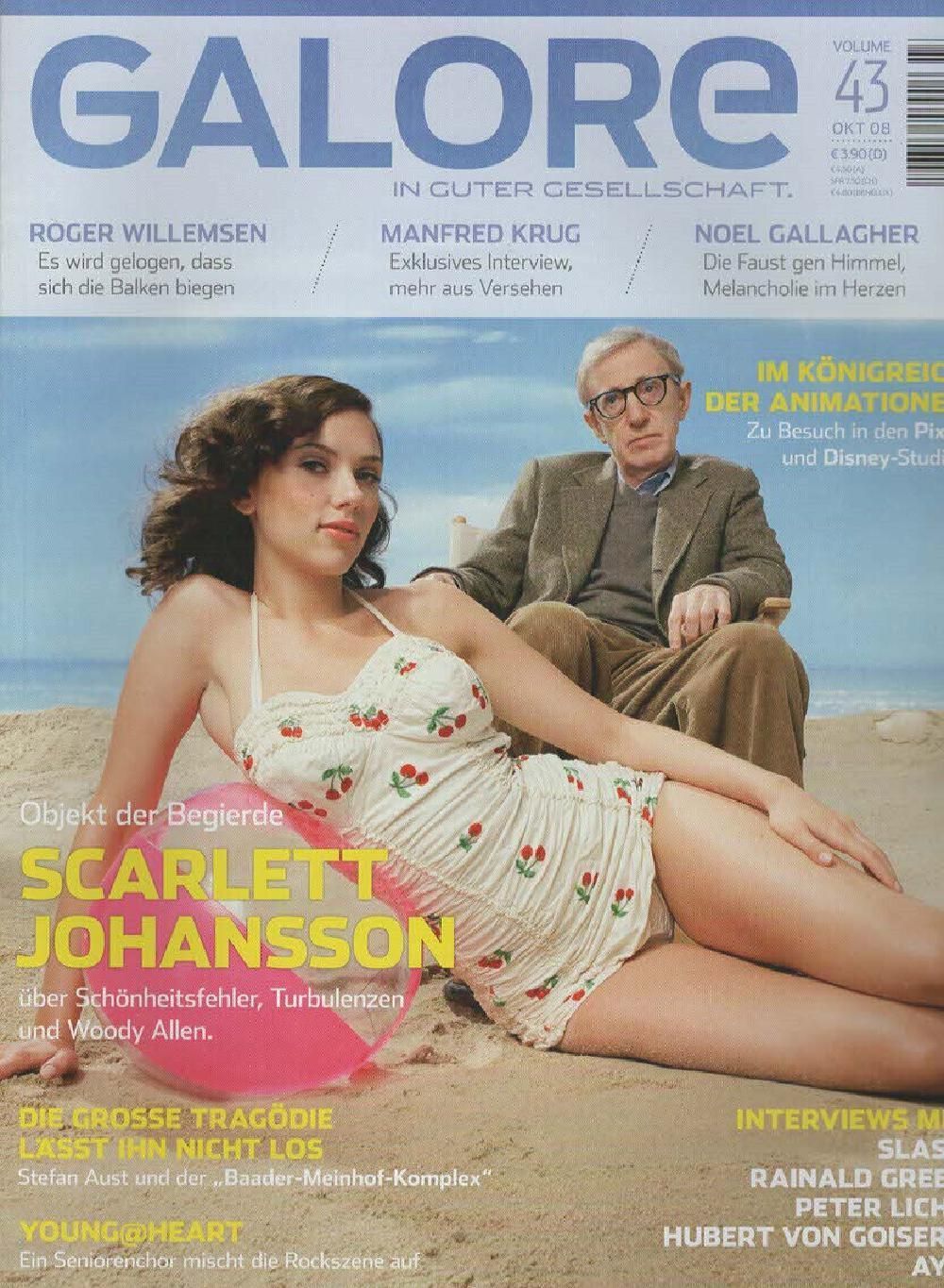 Galore Magazin Deutschland 2008 #43 Scarlett Johansson Woody Allen