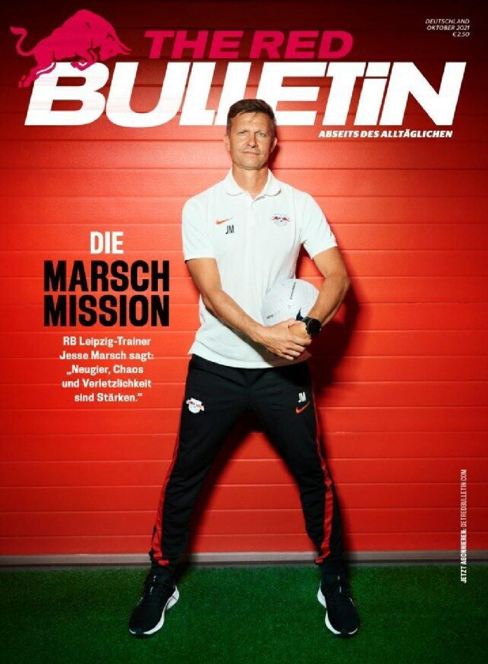 The Red Bulletin Magazin Deutschland 2021-10 Jesse Marsch