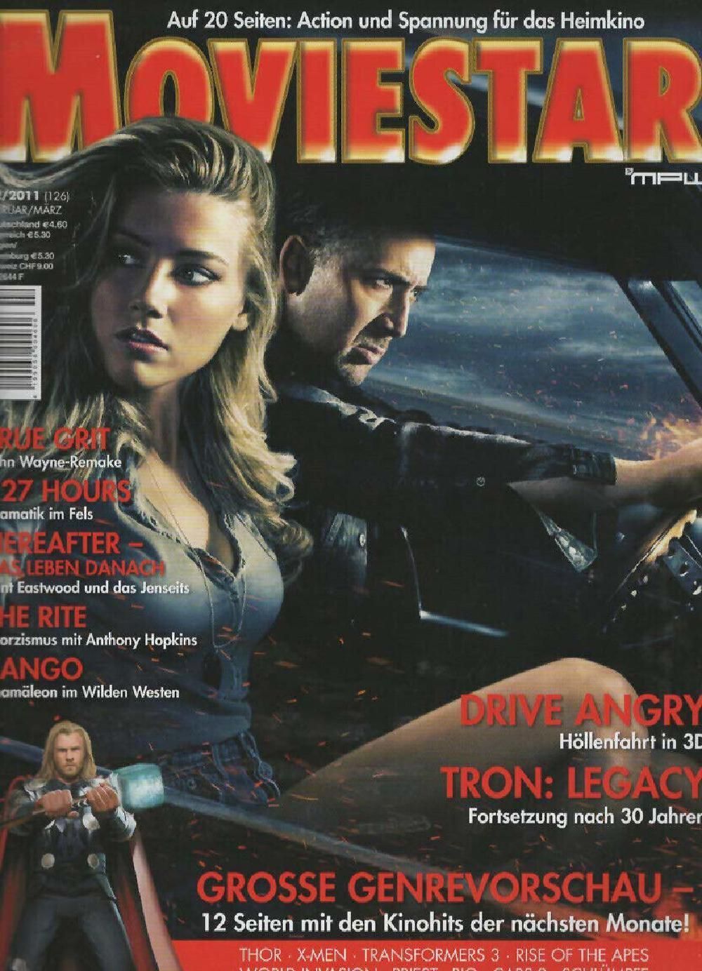 Moviestar Magazin Deutschland 2011 #126 Nicolas Cage Amber Heard