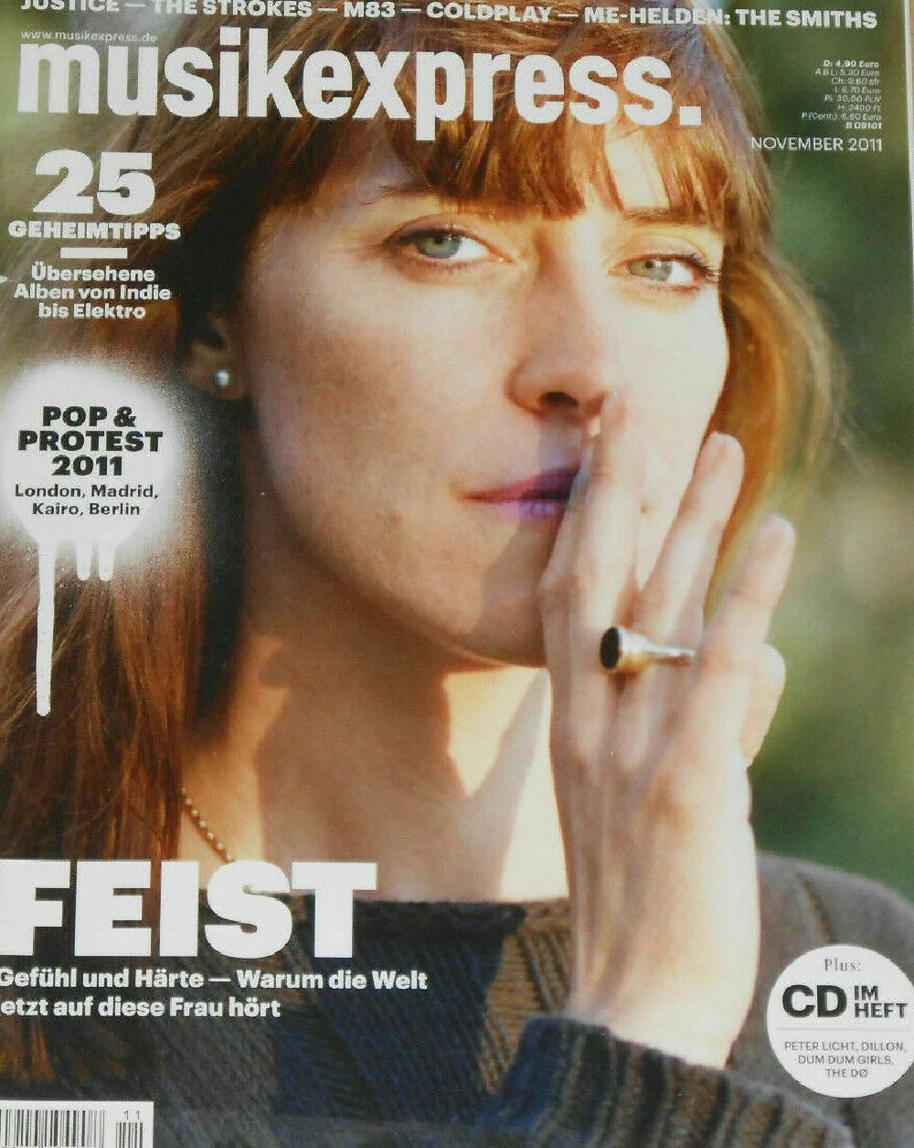 Musikexpress Magazin Deutschland 2011-11 Feist The Strokes Coldplay