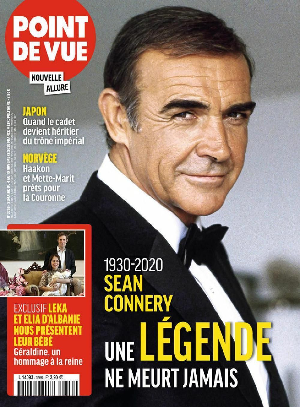 Point De Vue Magazin Frankreich 2020 #3768 Sean Connery James Bond