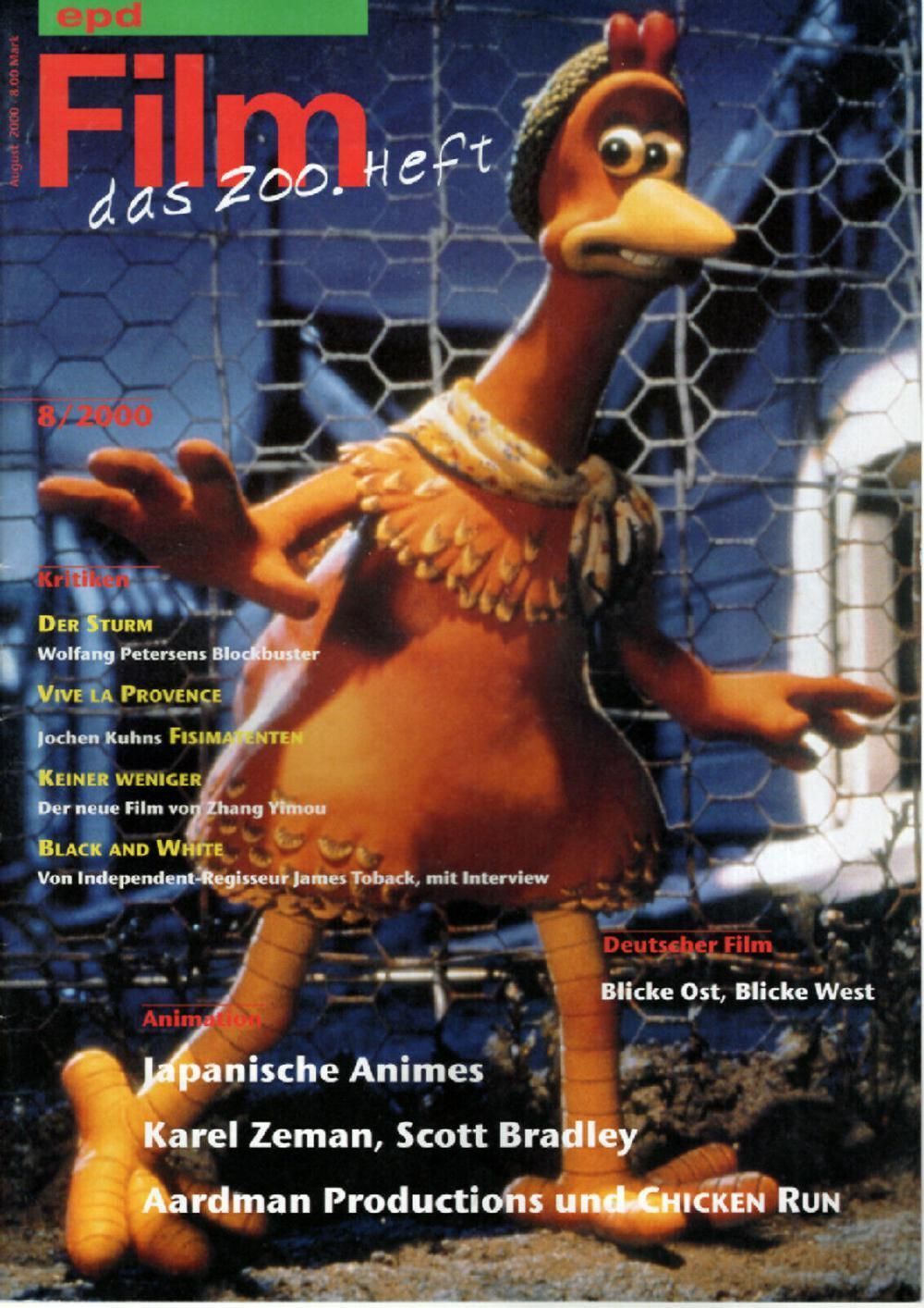 EPD Film Magazin Deutschland 2000-08 Chicken Run