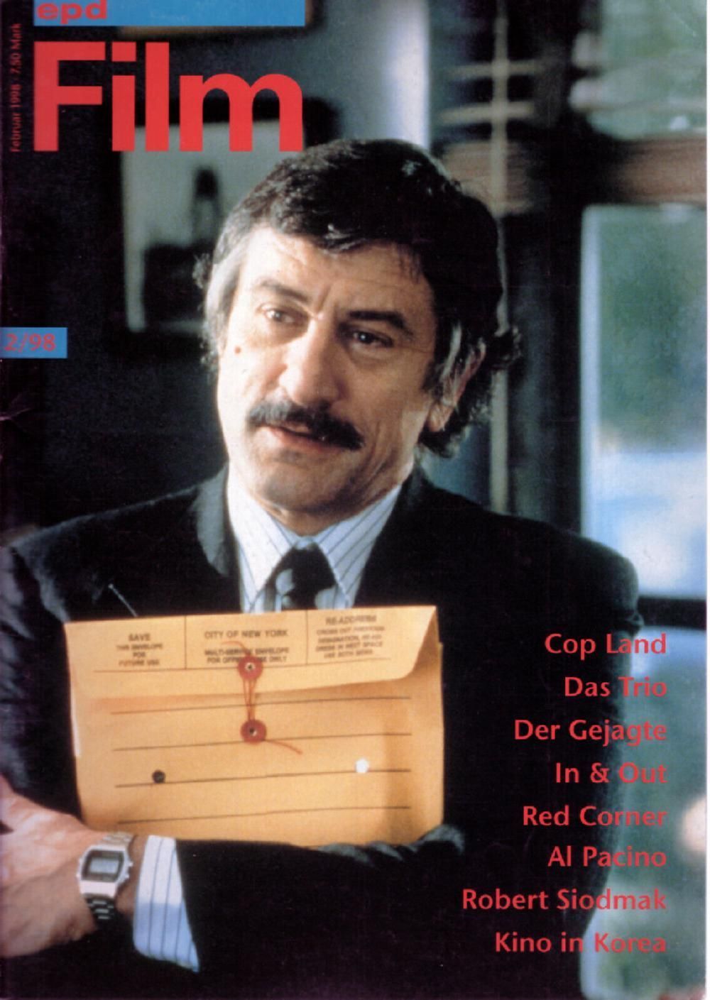 EPD Film Magazin Deutschland 1998-02 Robert DeNiro