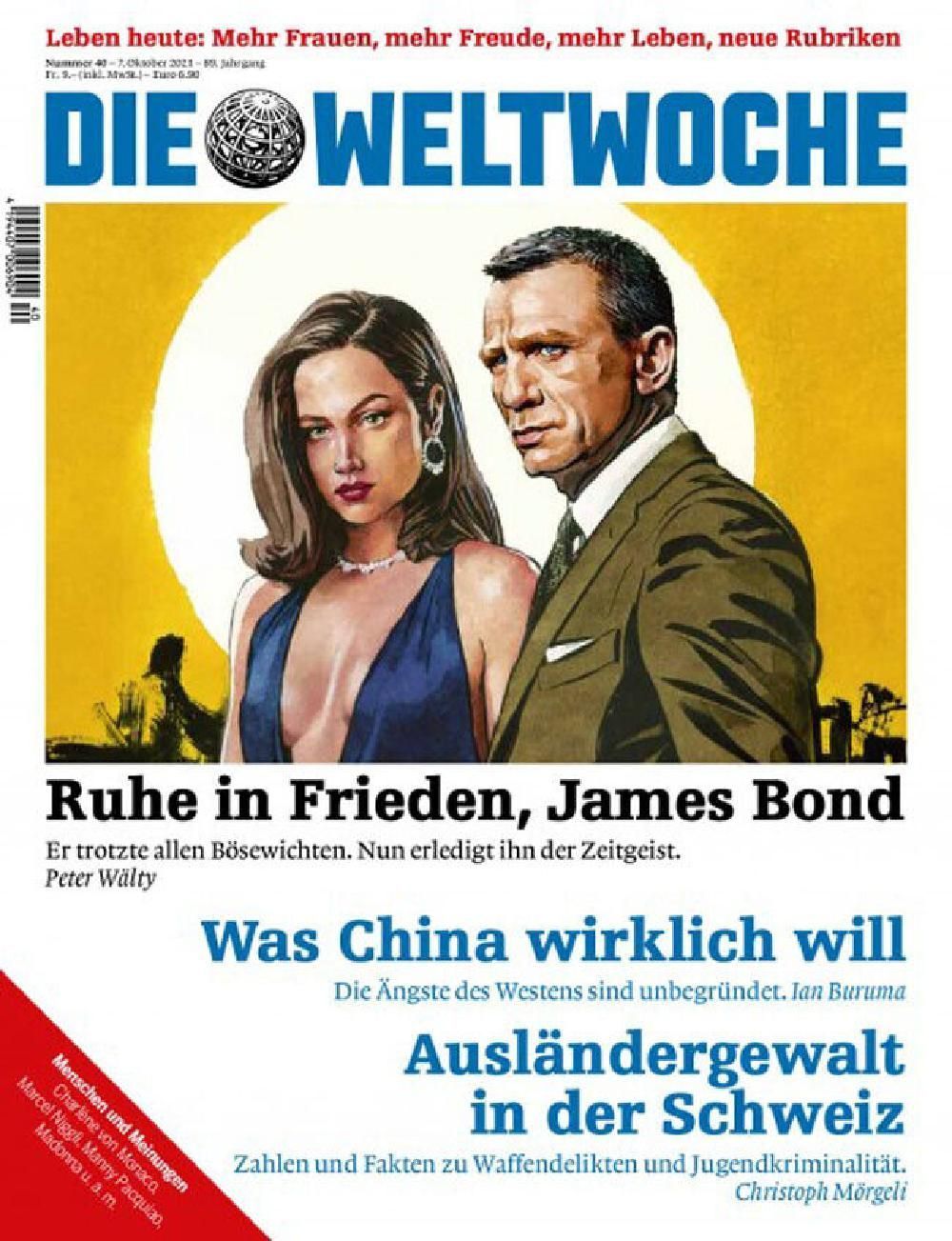 Die Weltwoche Magazin Schweiz 2021-40 Daniel Craig James Bond