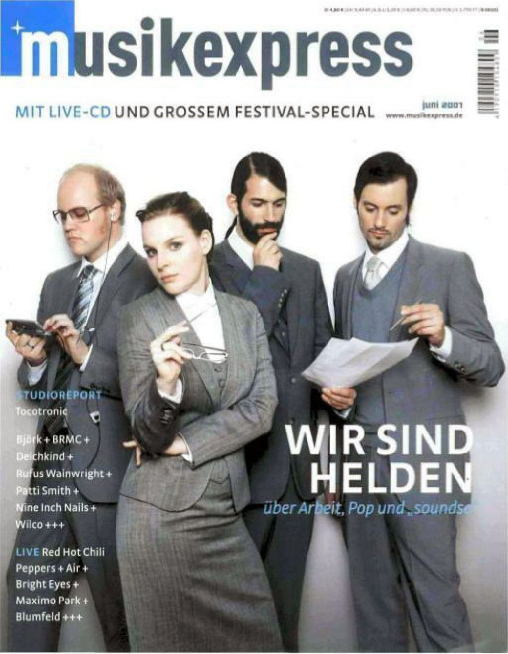Musikexpress Magazin Deutschland 2007-06 Wir Sind Helden Patti Smith Björk