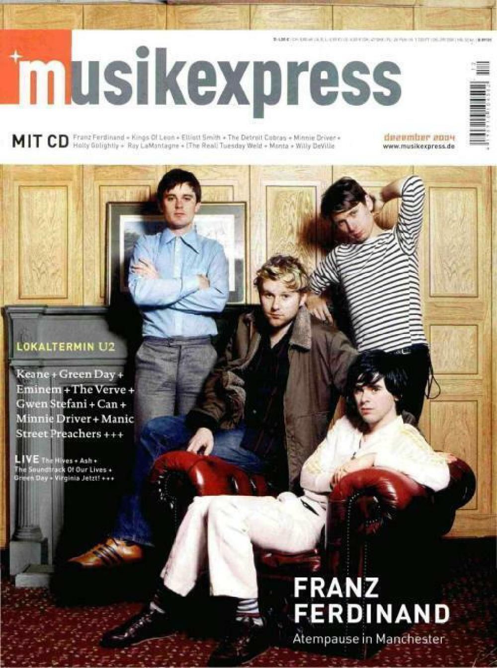 Musikexpress Magazin Deutschland 2004-12 Franz Ferdinand Green Day The Verve
