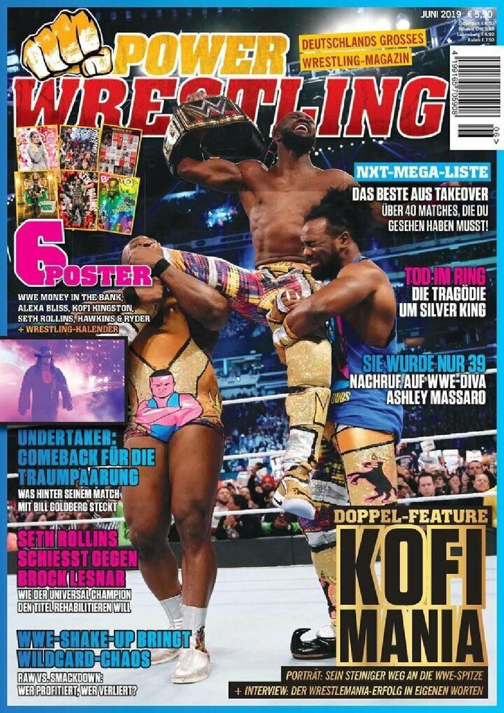 Power Wrestling Magazin Deutschland 2019-06 Kofi Kingston Bliss Rollins