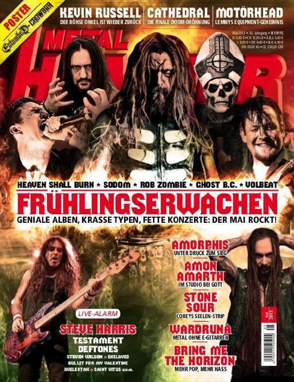 Metal Hammer Magazin Deutschland 2013-05 Heaven Shall Burn Steve Harris Amorphis