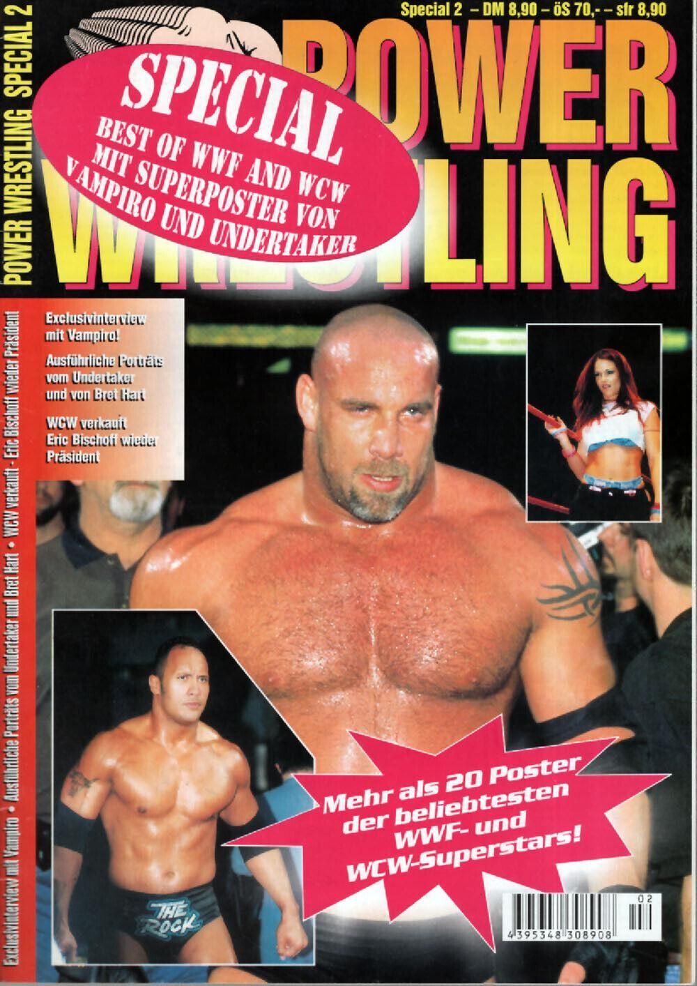 Power Wrestling Spezial Magazin Deutschland 2001 #2 Dwayne Johnson Vampiro Undertaker