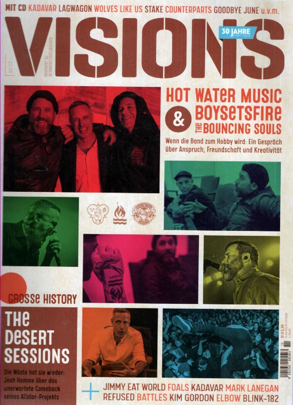 Visions Magazin Deutschland 2019 #320 Hot Water Music Boysetsfire Bouncing Souls