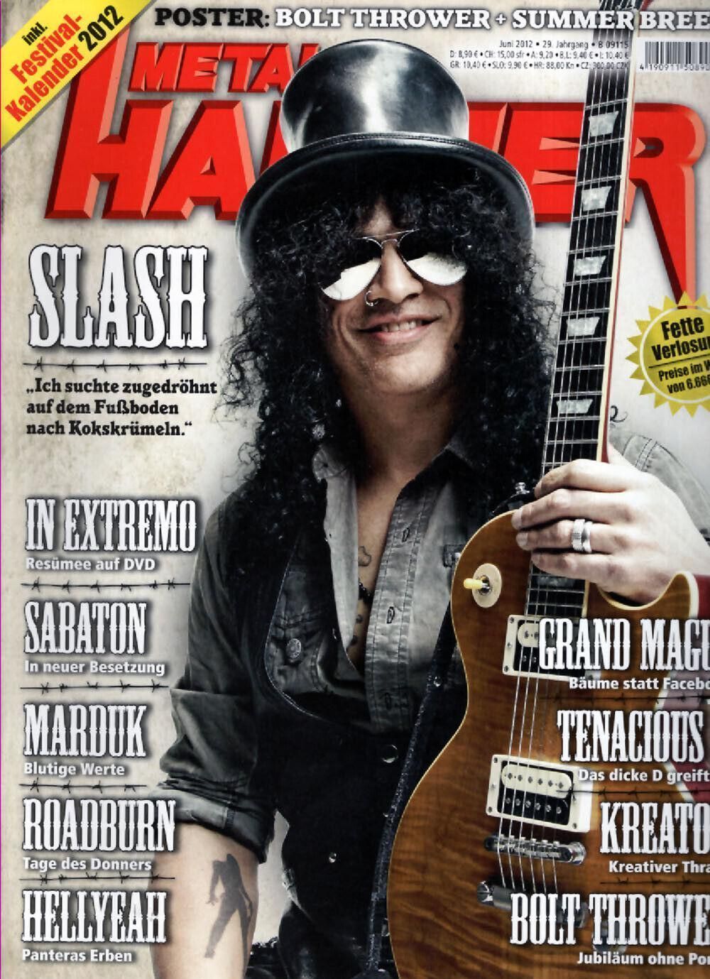 Metal Hammer Magazin Deutschland 2012-06 Slash Grand Magus Kreator Bolt Thrower