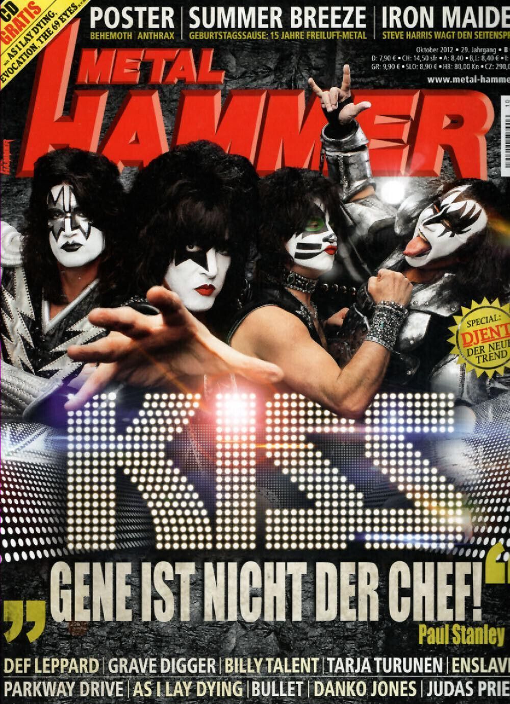 Metal Hammer Magazin Deutschland 2012-10 Kiss Steve Harris Enslaved