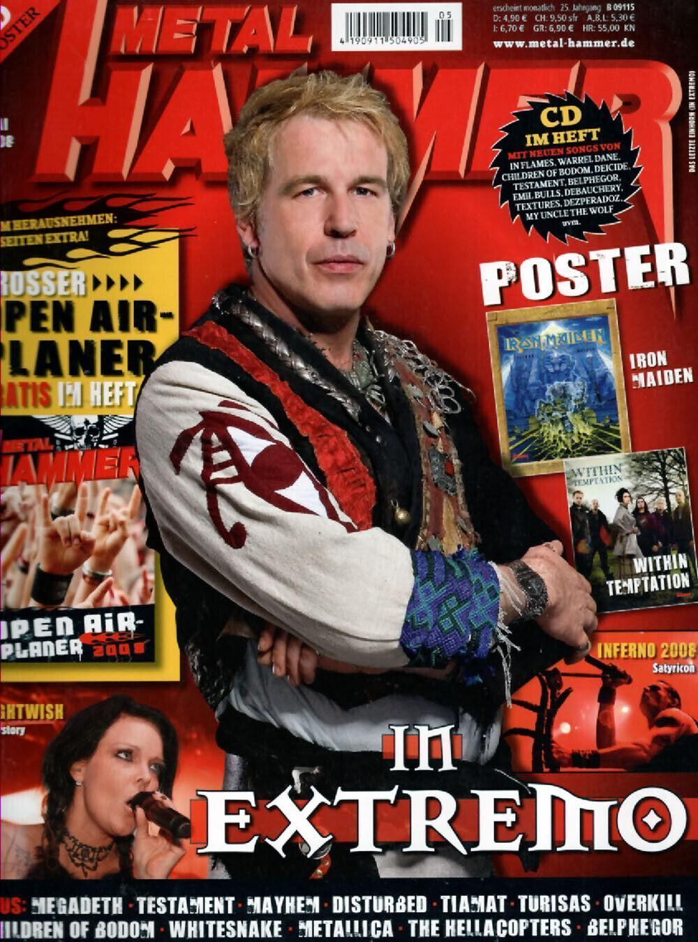 Metal Hammer Magazin Deutschland 2008-05 In Extremo Nightwish Children Of Bodom