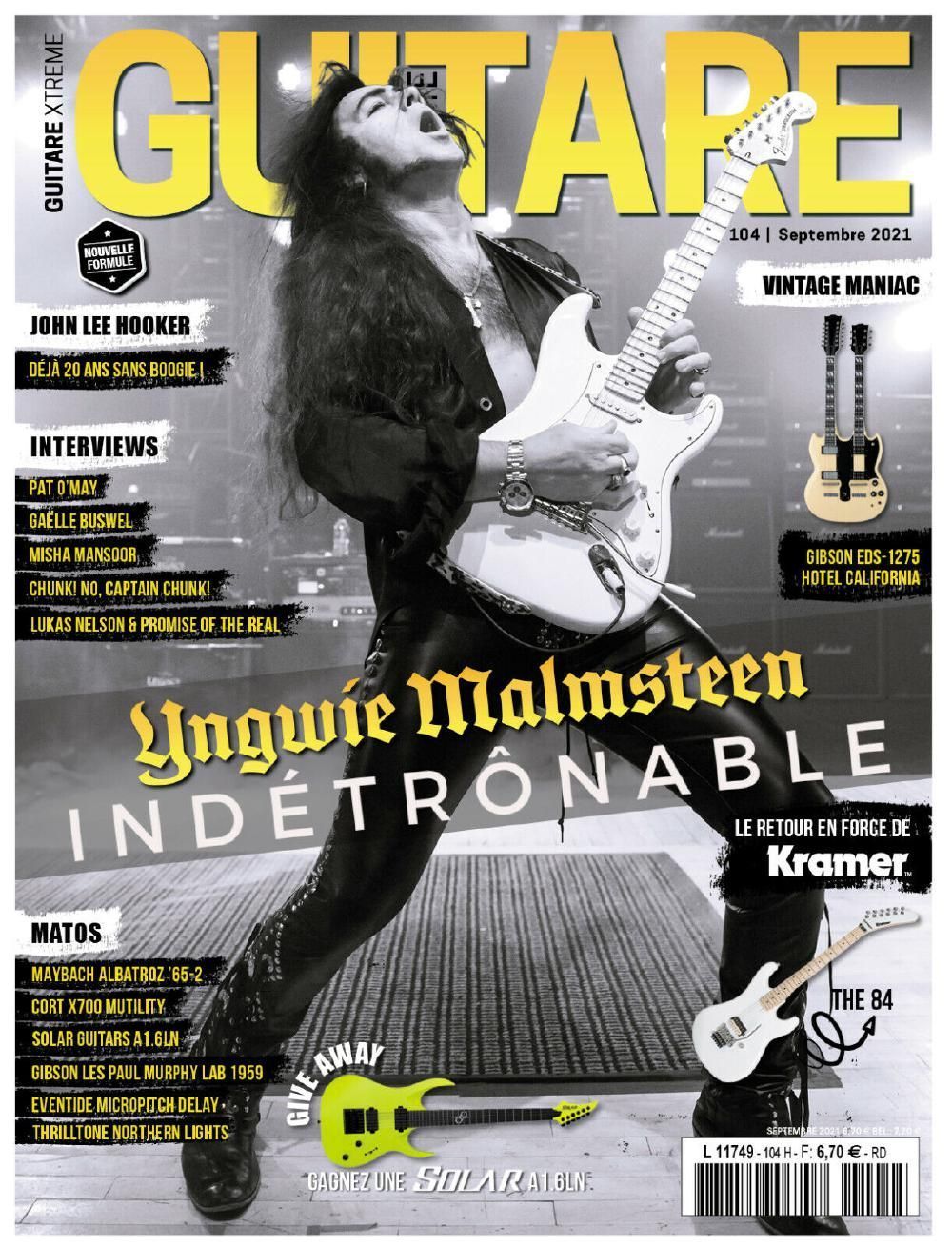 Guitare Xtreme Magazin Frankreich 2021 #104 Yngwie Malmsteen Lukas Nelson
