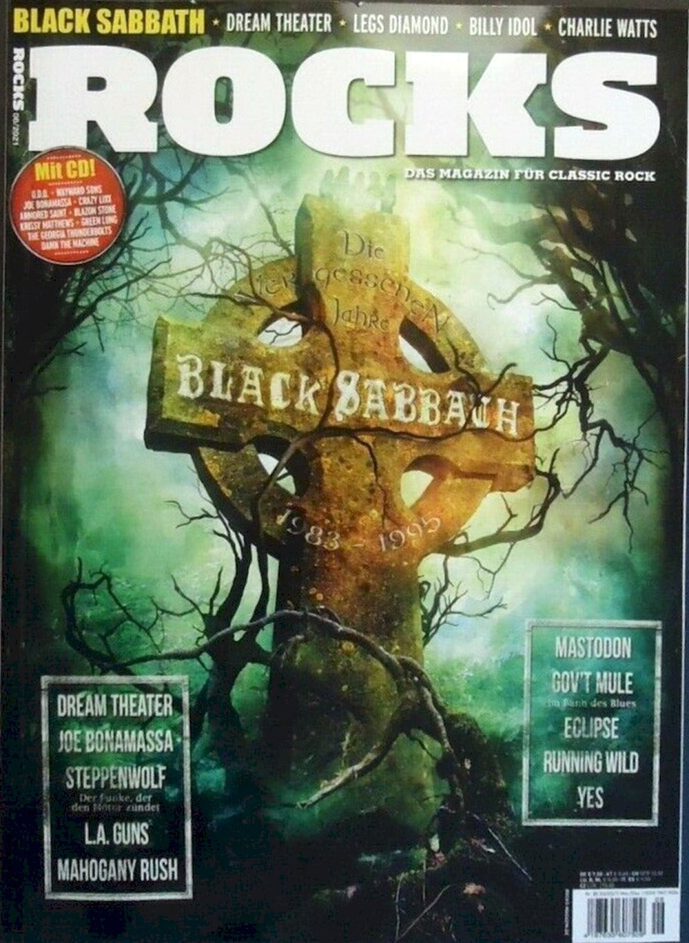 Rocks Magazin Deutschland 2021 #85 Black Sabbath Charlie Watts Steppenwolf