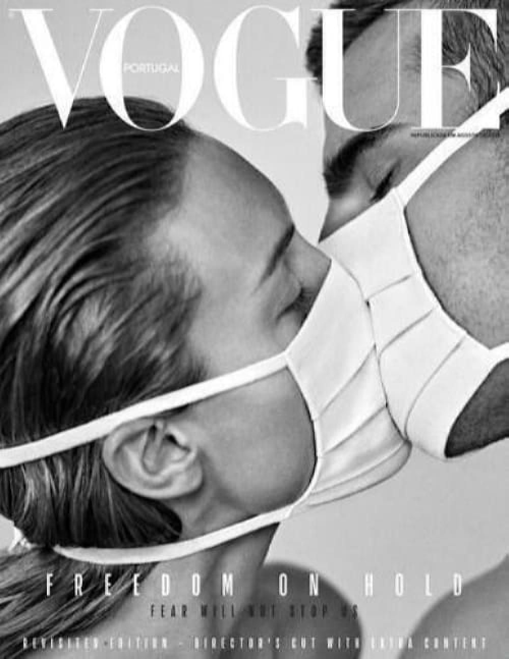 Vogue Magazin Portugal 2020-04 Lily Stewart Kiss Cover 1