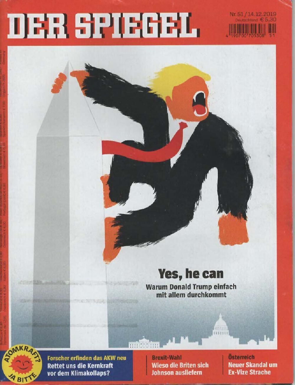 Der Spiegel Magazin Deutschland 2019-51 Donald Trump King Kong