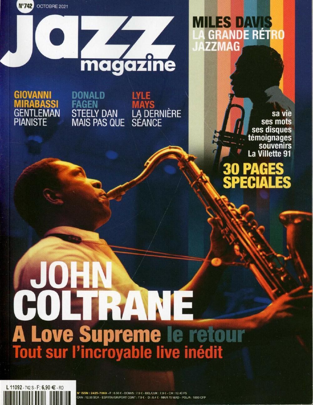 Jazz Magazin Frankreich 2021 #742 John Coltrane Miles Davis Donald Fagen