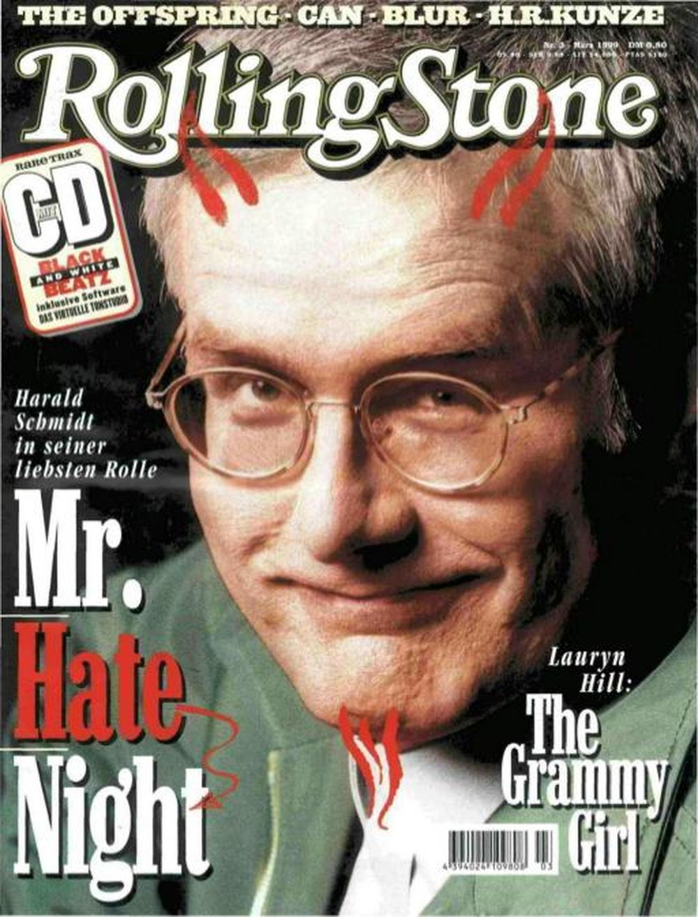 Rolling Stone Magazin Deutschland 1999-03 Harald Schmidt Lauryn Hill Damon Albarn