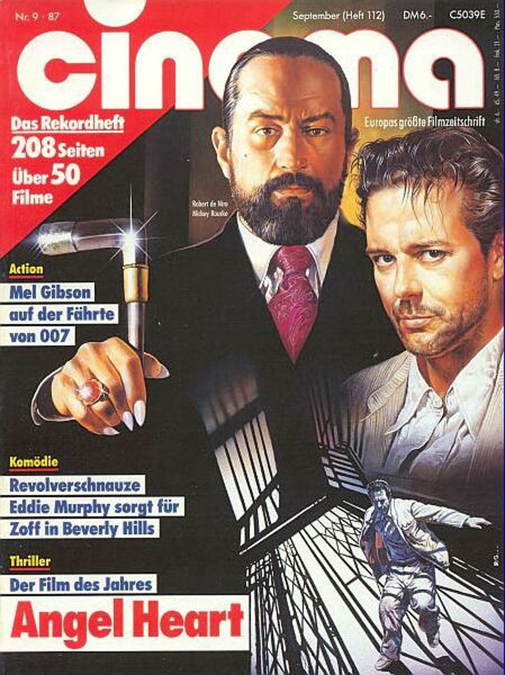 Cinema Magazin Deutschland 1987-09 Robert De Niro Mickey Rourke Mel Gibson