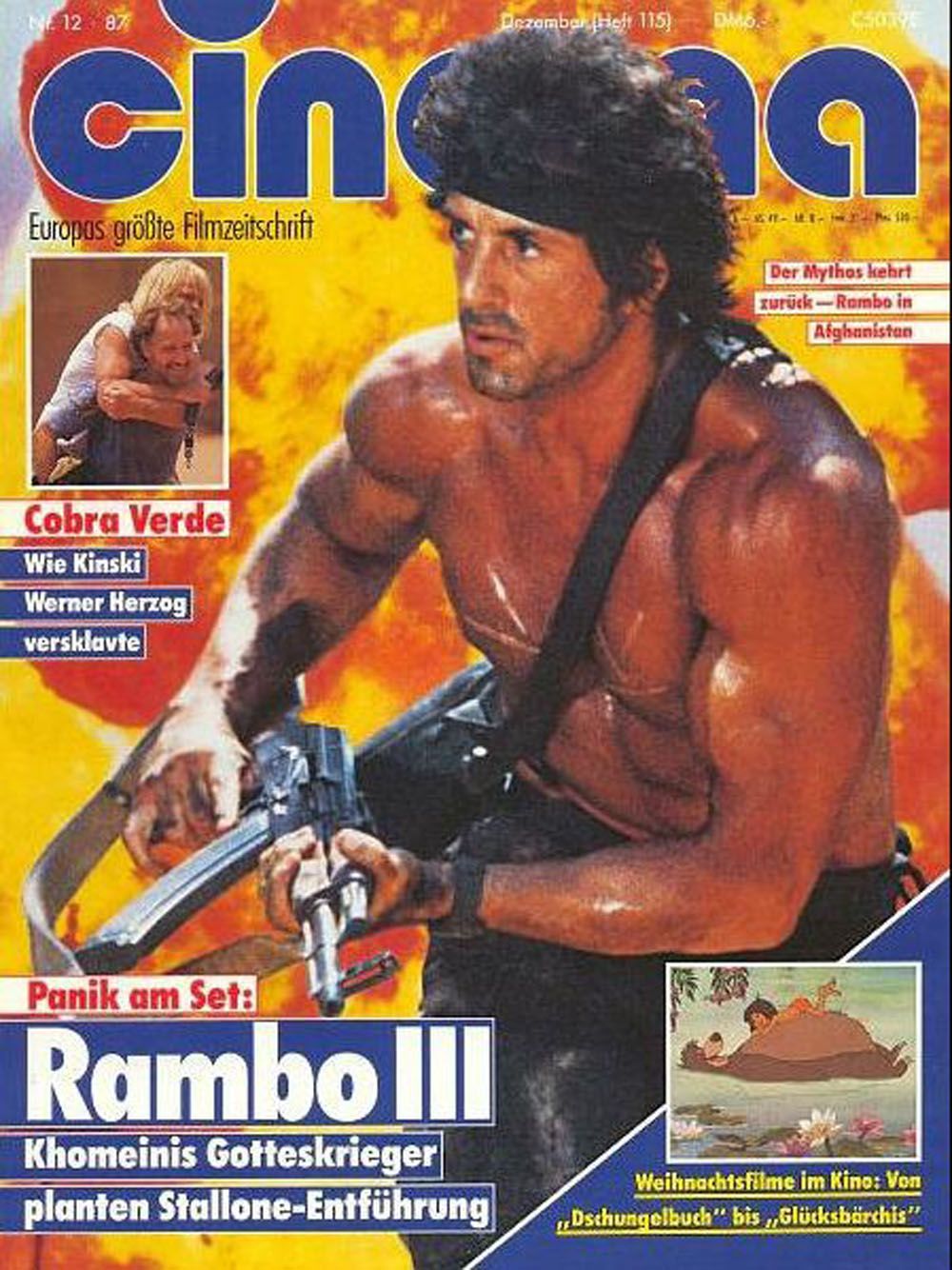 Cinema Magazin Deutschland 1987-12 Sylvester Stallone Kinski Werner Herzog