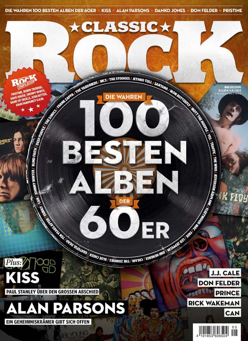 Classic Rock Magazin Deutschland 2019-05 Kiss Alan Parsons JJ Cale Don Felder Can