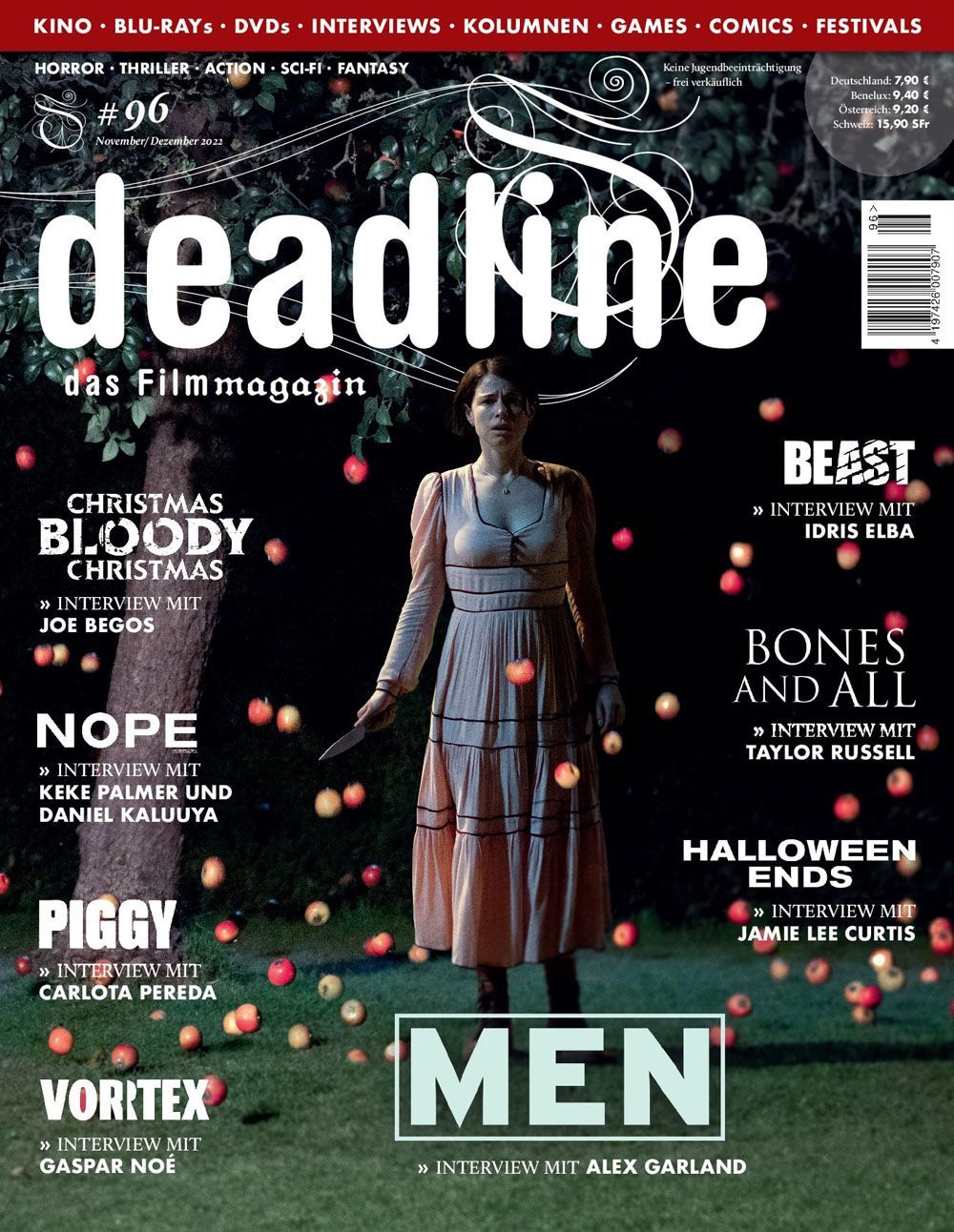Deadline Magazin Deutschland 2022 #96 Alex Garland Idris Elba Jamie Lee Curtis