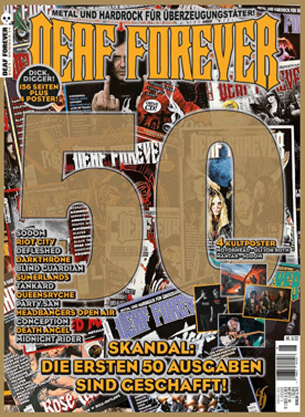 Deaf Forever Magazin Deutschland 2022 #50 Blind Guardian Tankard Death Angel Riot