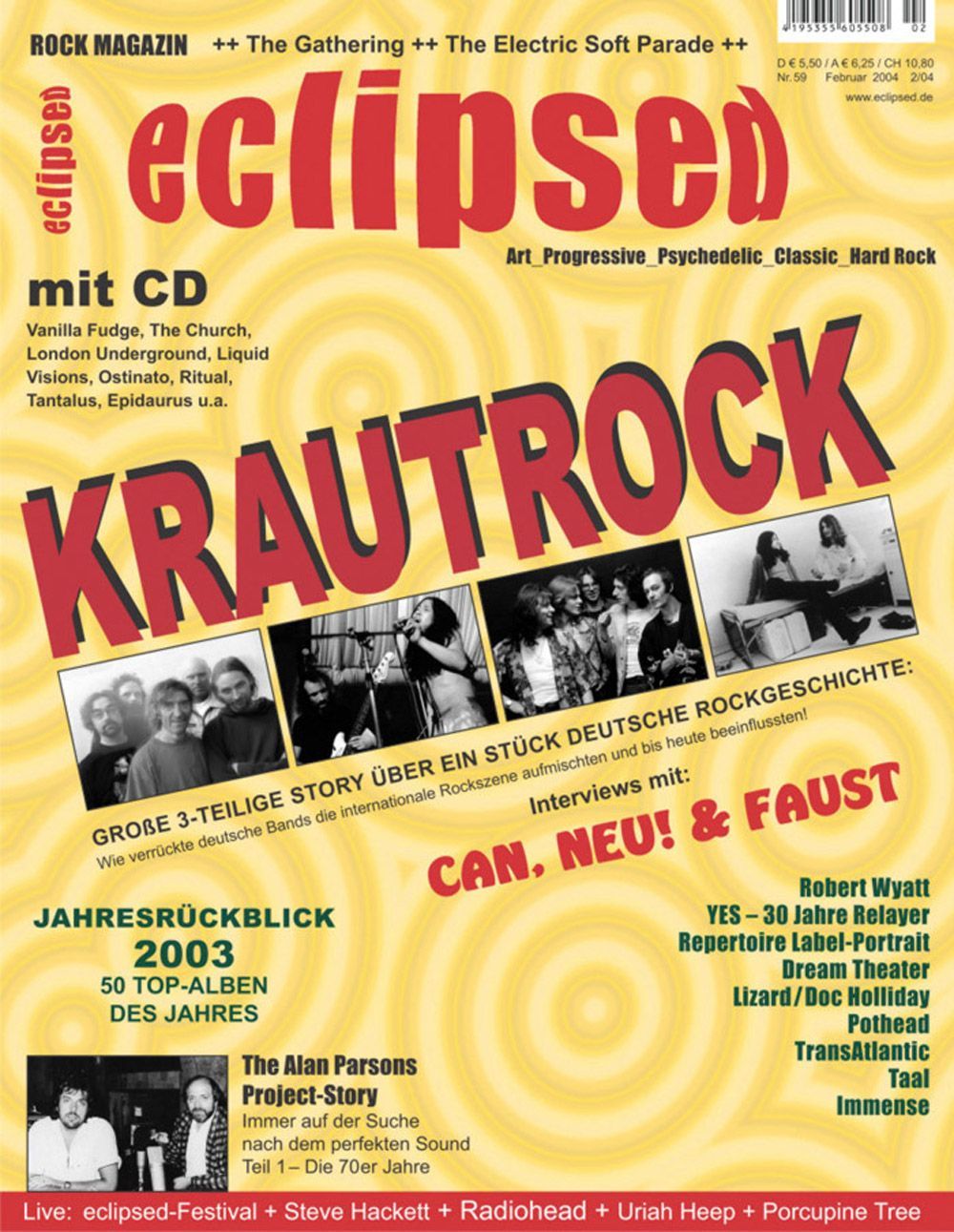 Eclipsed Magazin Deutschland 2004 #59 Can Faust Alan Parsons Project