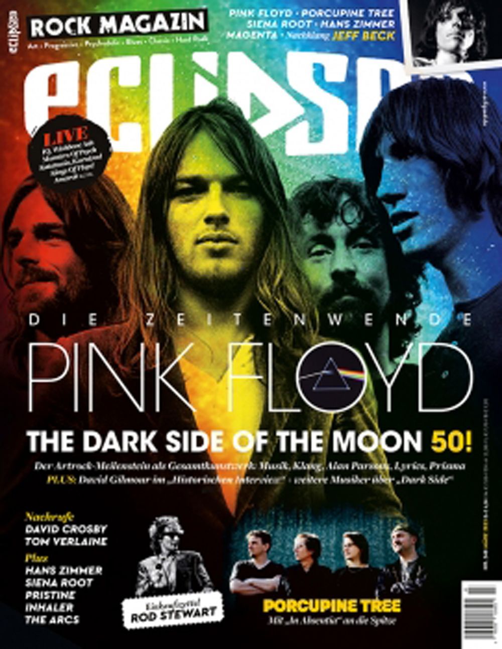Eclipsed Magazin Deutschland 2023 #248 Pink Floyd Jeff Beck Hans Zimmer Siena Root