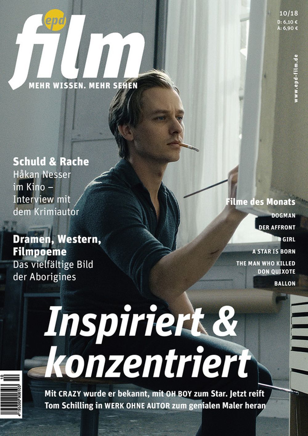 EPD Film Magazin Deutschland 2018-10 Tom Schilling Nastassia Furber Hamilton Morris