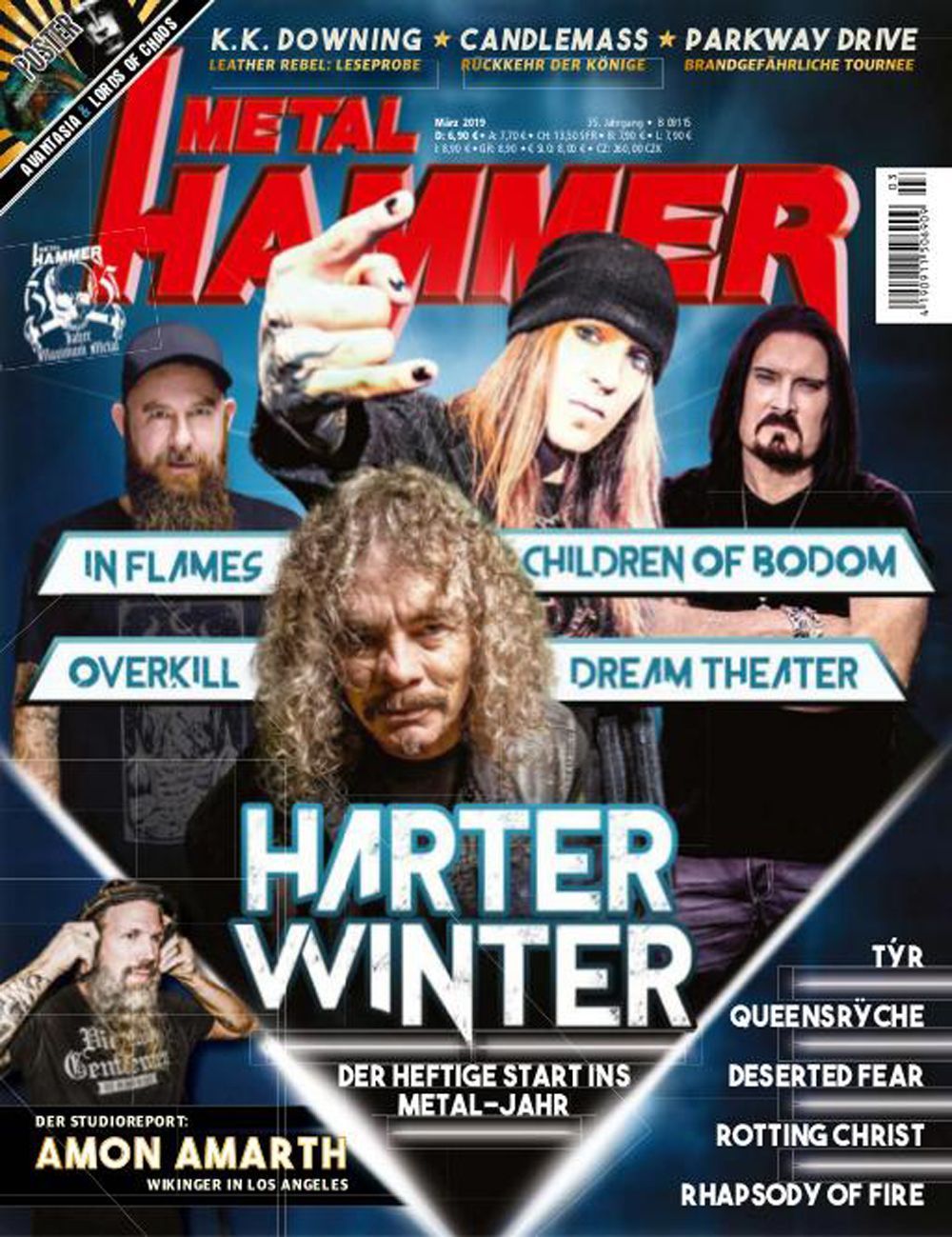 Metal Hammer Magazin Deutschland 2019-03 In Flames Dream Theater Children Of Bodom