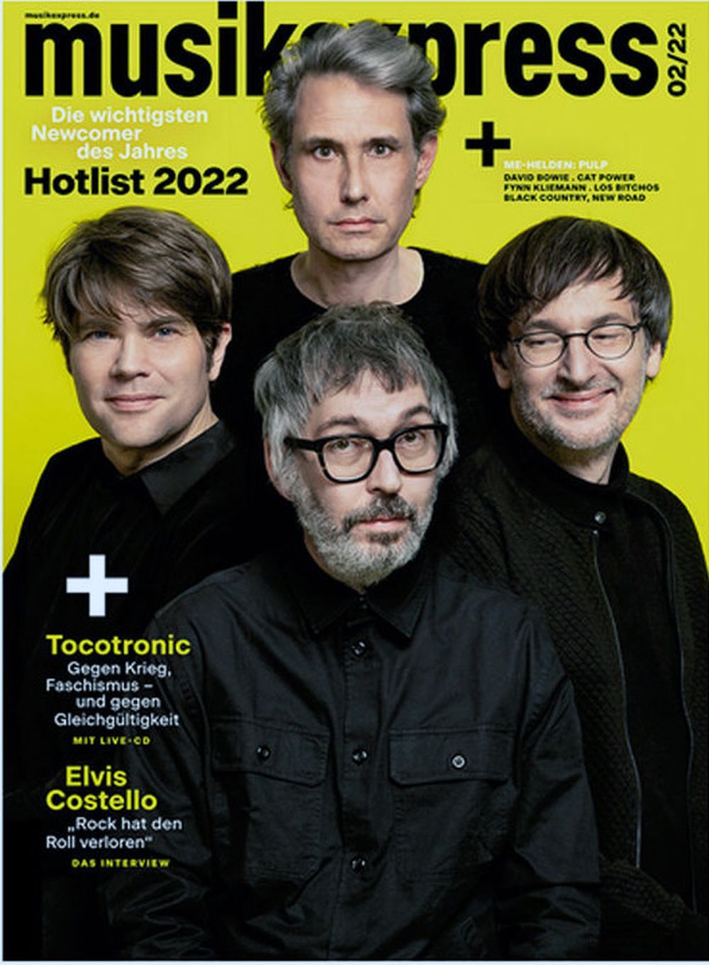 Musikexpress Magazin Deutschland 2022-02 Tocotronic Elvis Costello David Bowie