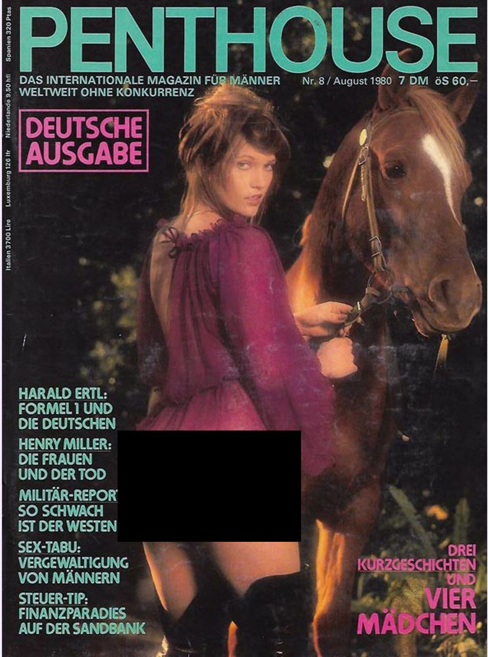 Penthouse Magazin Deutschland 1980-08 Dianne Jamison