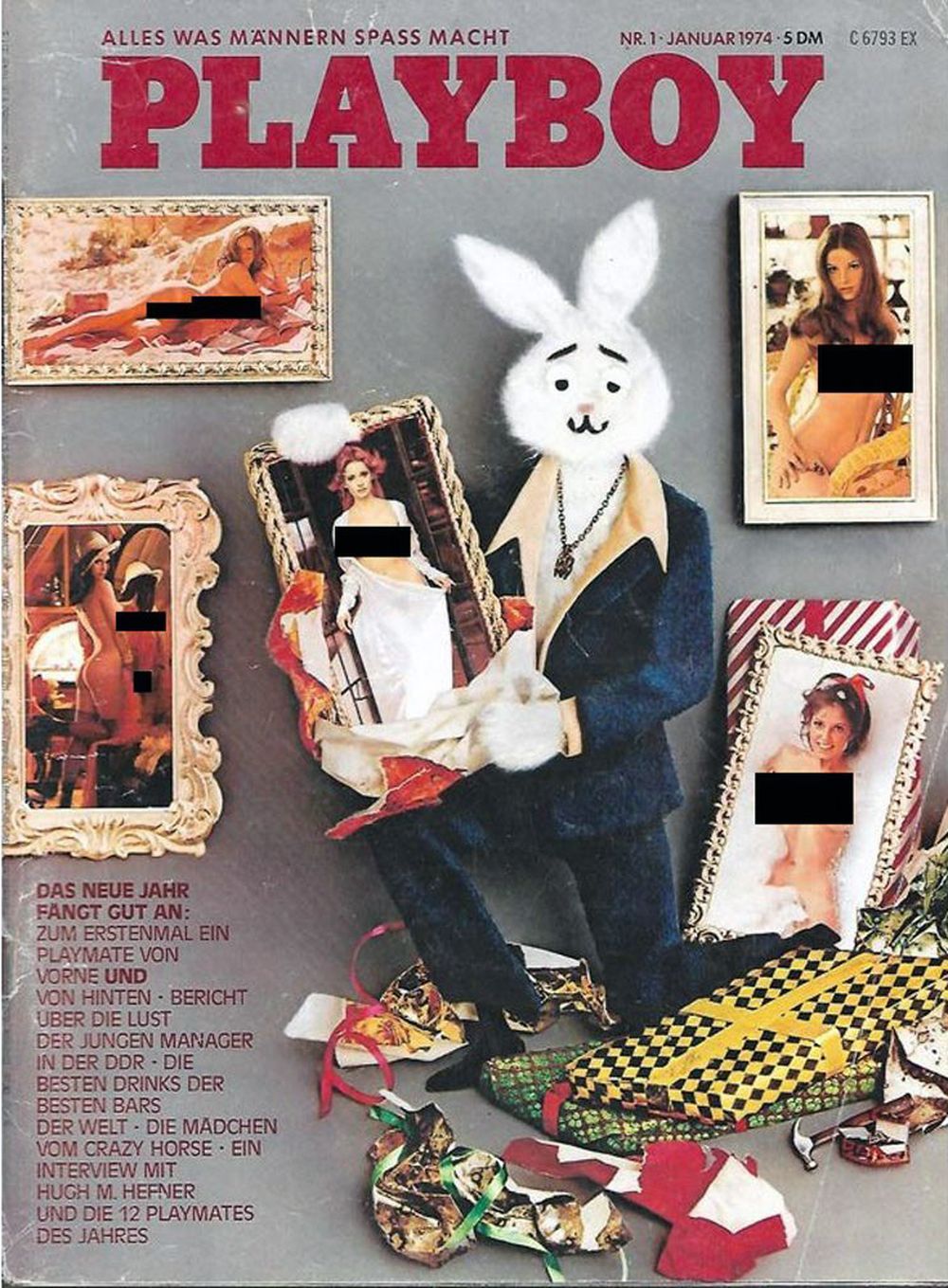 Playboy Magazin Deutschland 1974-01 Playmates Hugh Hefner