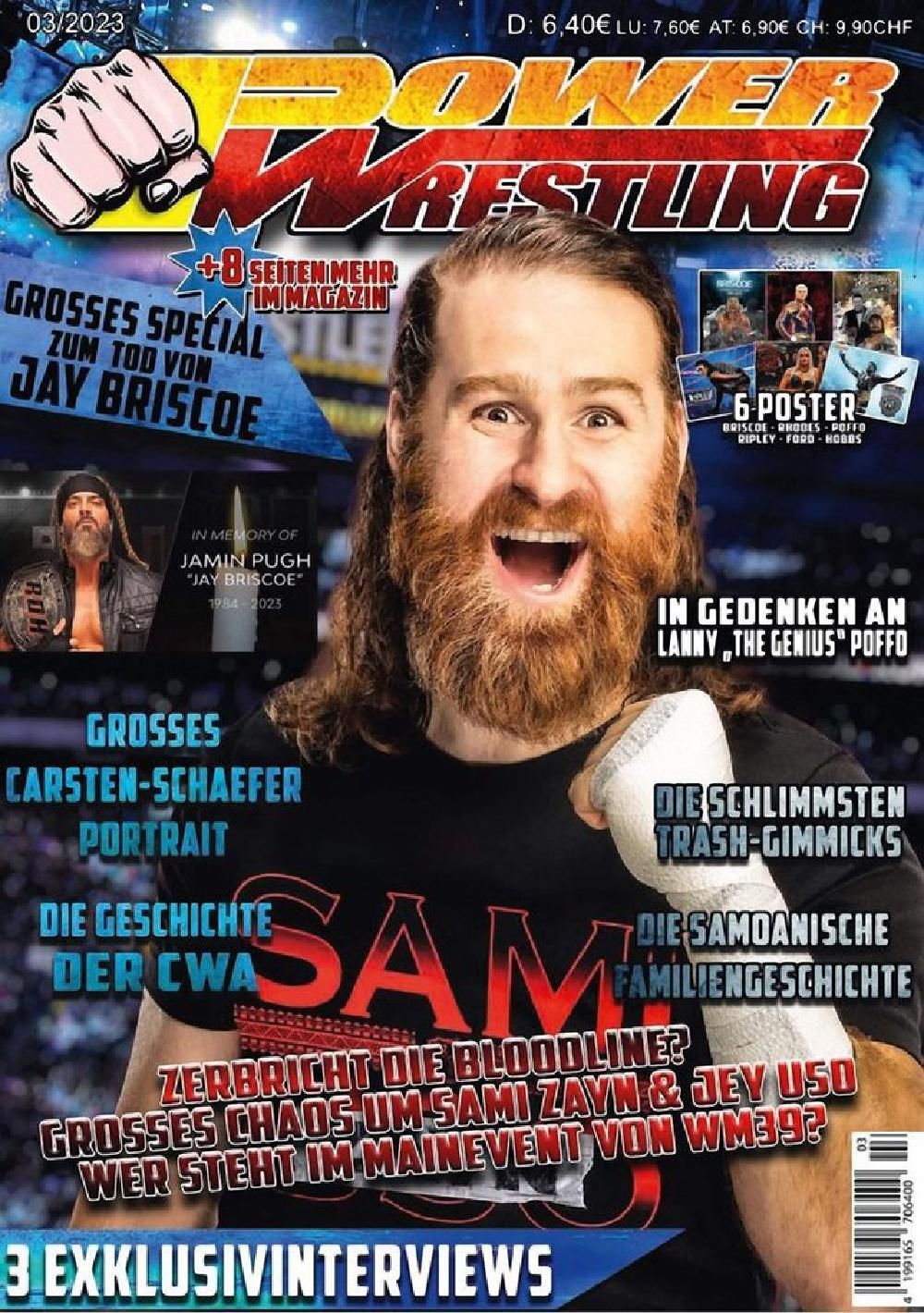 Power Wrestling Magazin Deutschland 2023-03 Lanny Poffo Jay Briscoe Keiji Mutoh