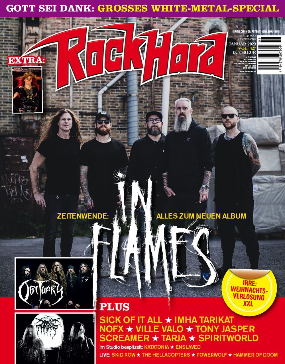 Rock Hard Magazin Deutschland 2023 #427 In Flames Sick Of It All Imha Tarikat
