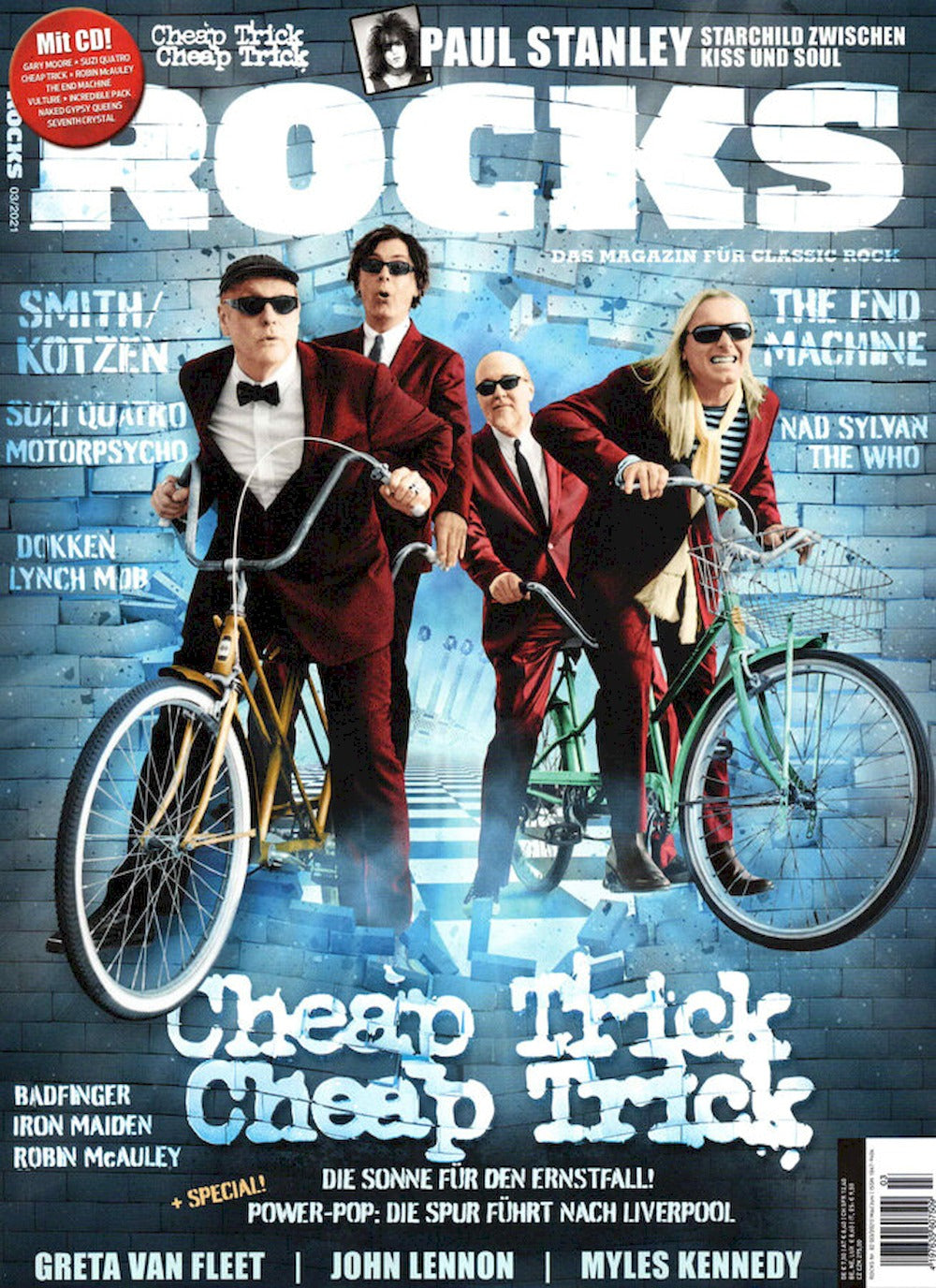 Rocks Magazin Deutschland 2021 #82 Cheap Trick Smith Kotzen The End Machine