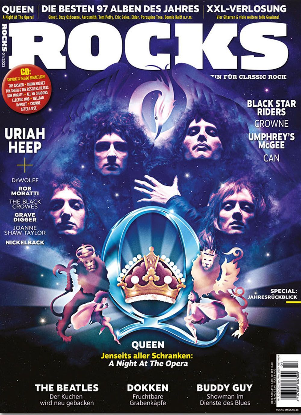Rocks Magazin Deutschland 2023-01 Queen Uriah Heep Black Star Riders