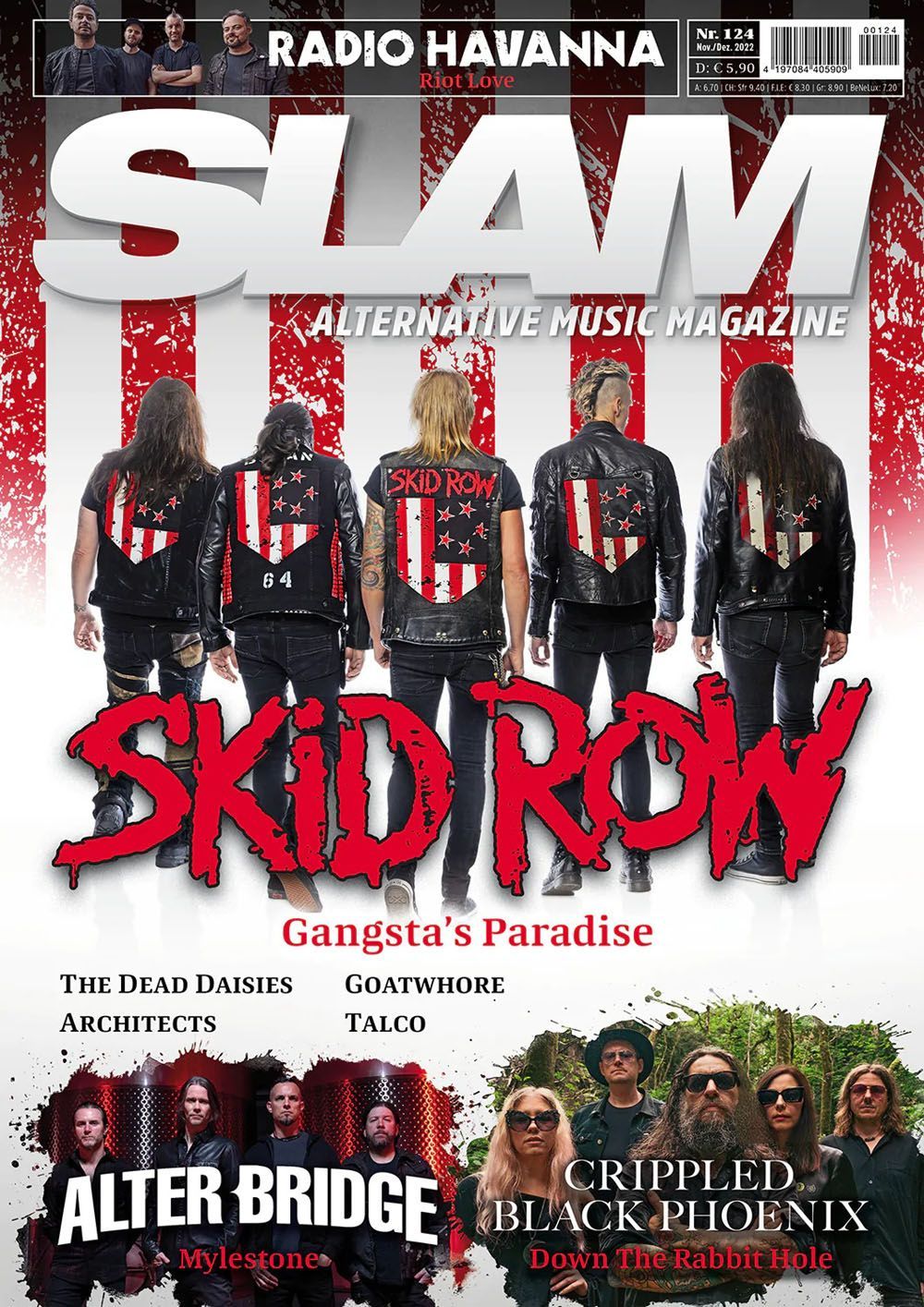 Slam Magazin Österreich 2022 #124 Skid Row Alter Bridge Crippled Black Phoenix