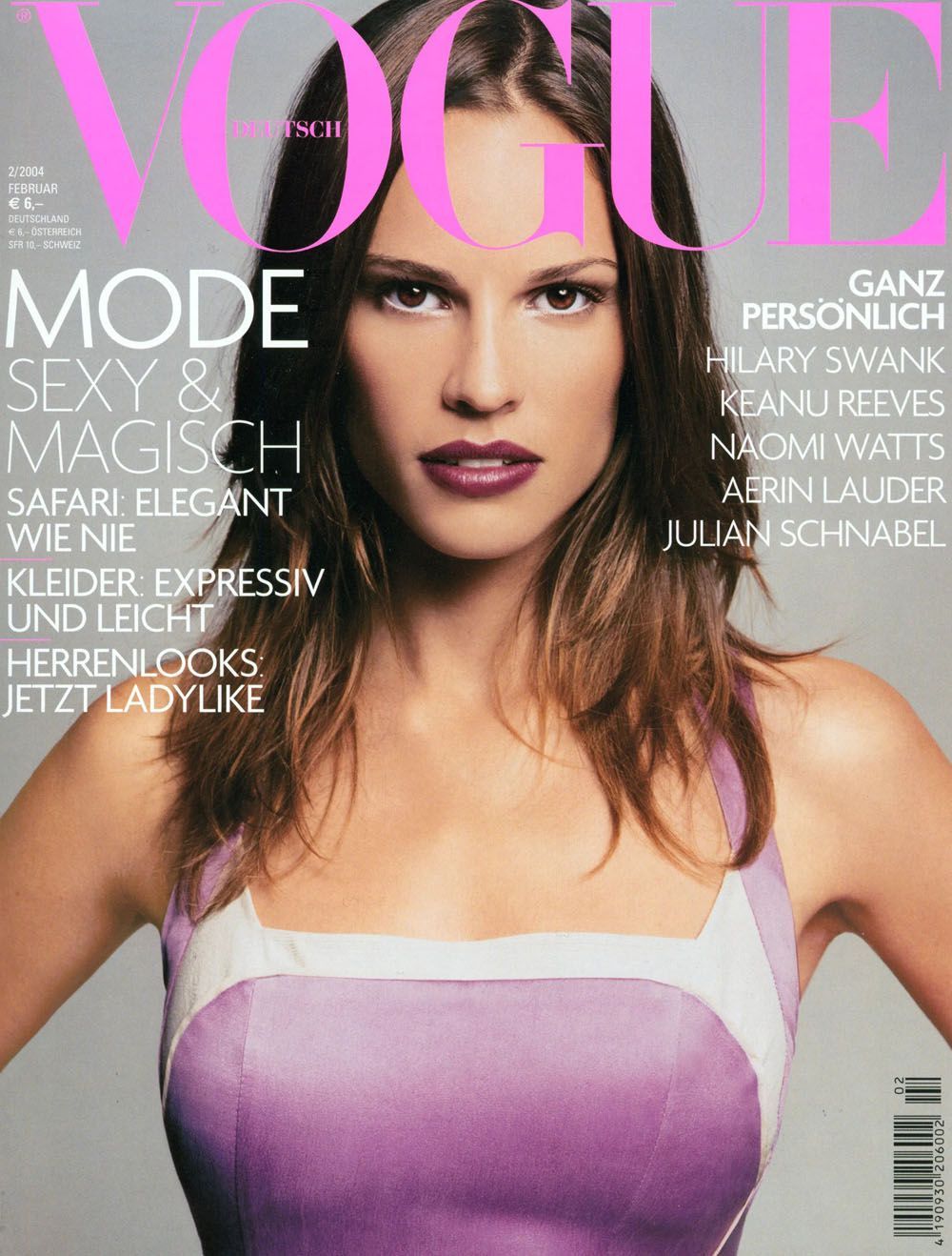 Vogue Magazin Deutschland 2004-02 Hilary Swank