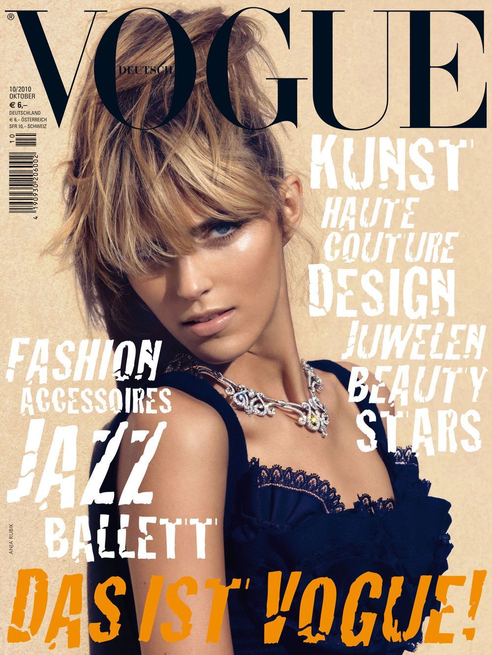 Vogue Magazin Deutschland 2010-10 Anja Rubik