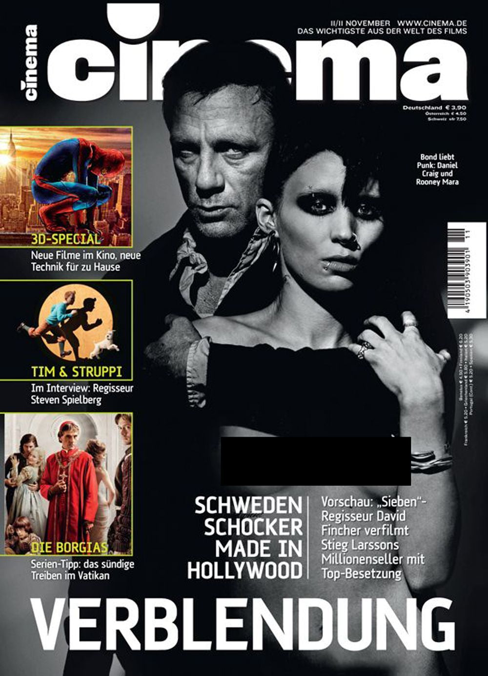 Cinema Magazin Deutschland 2011-11 Daniel Craig Rooney Mara