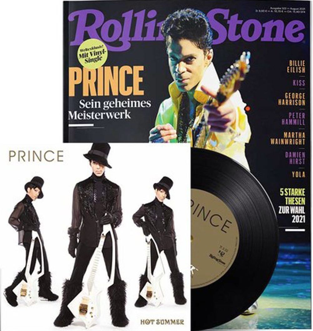 Rolling Stone Magazin Deutschland 2021-08 Prince Billie Eilish Kiss #322 + Vinyl