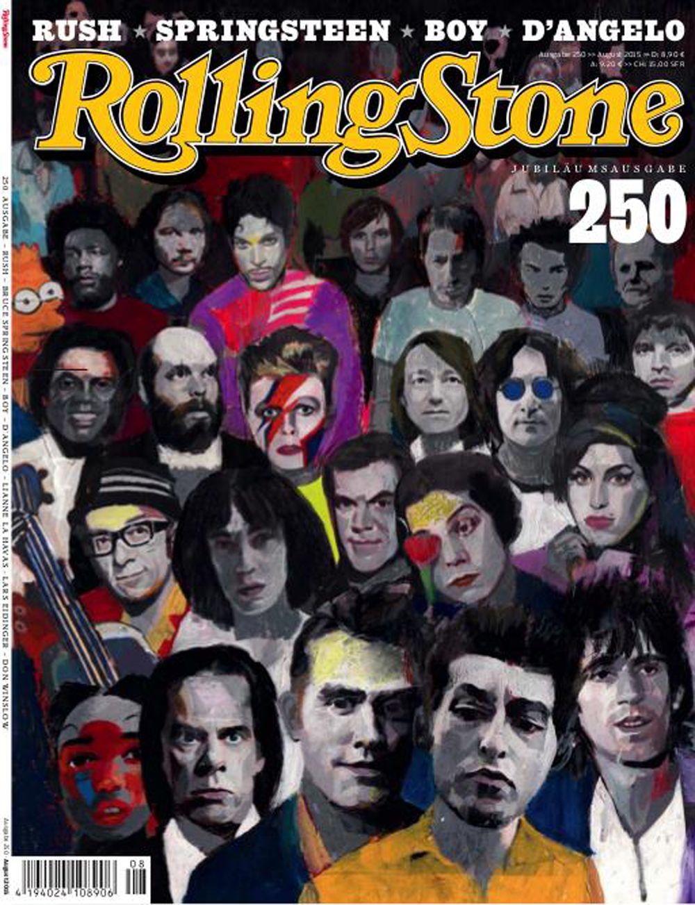 Rolling Stone Magazin Deutschland 2015-08 Prince Bowie Cave Costello Winehouse
