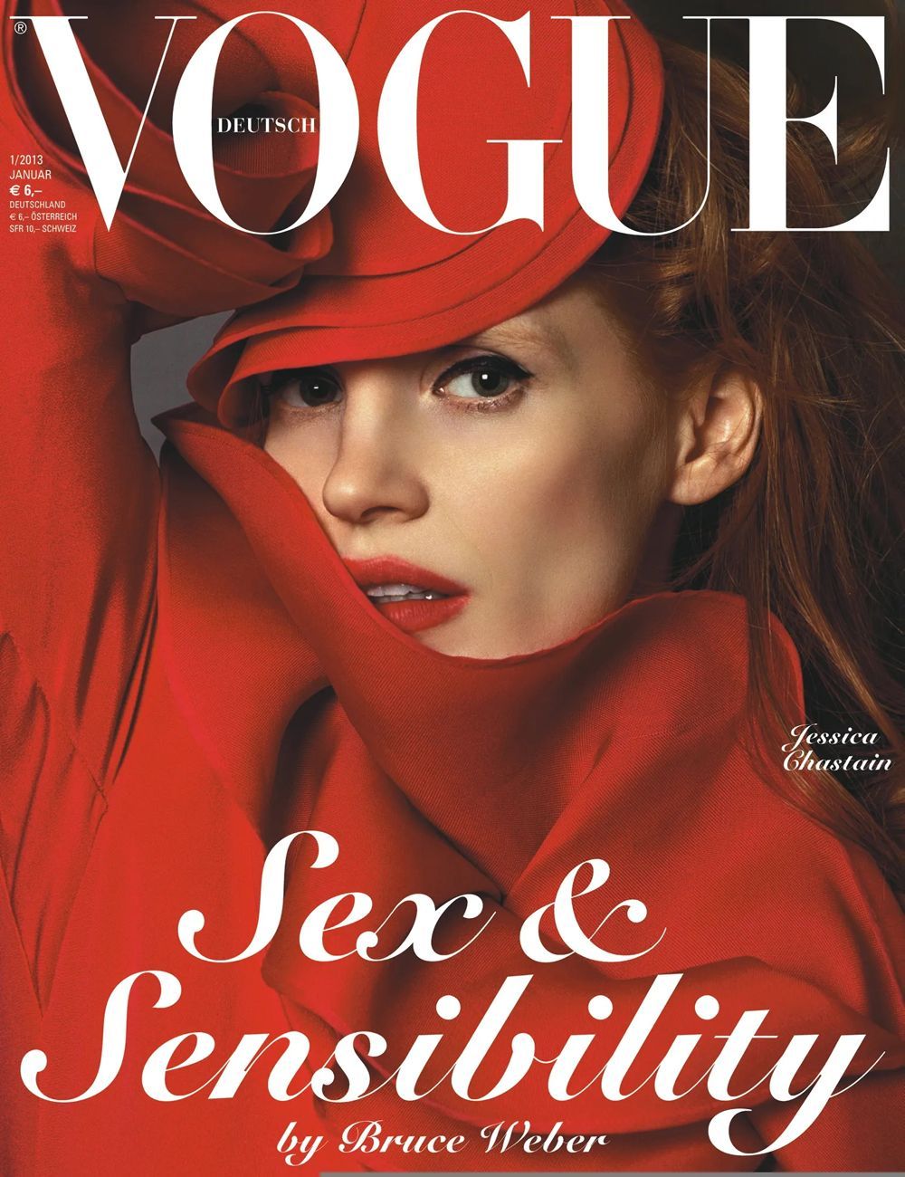 Vogue Magazin Deutschland 2013-01 Jessica Chastain