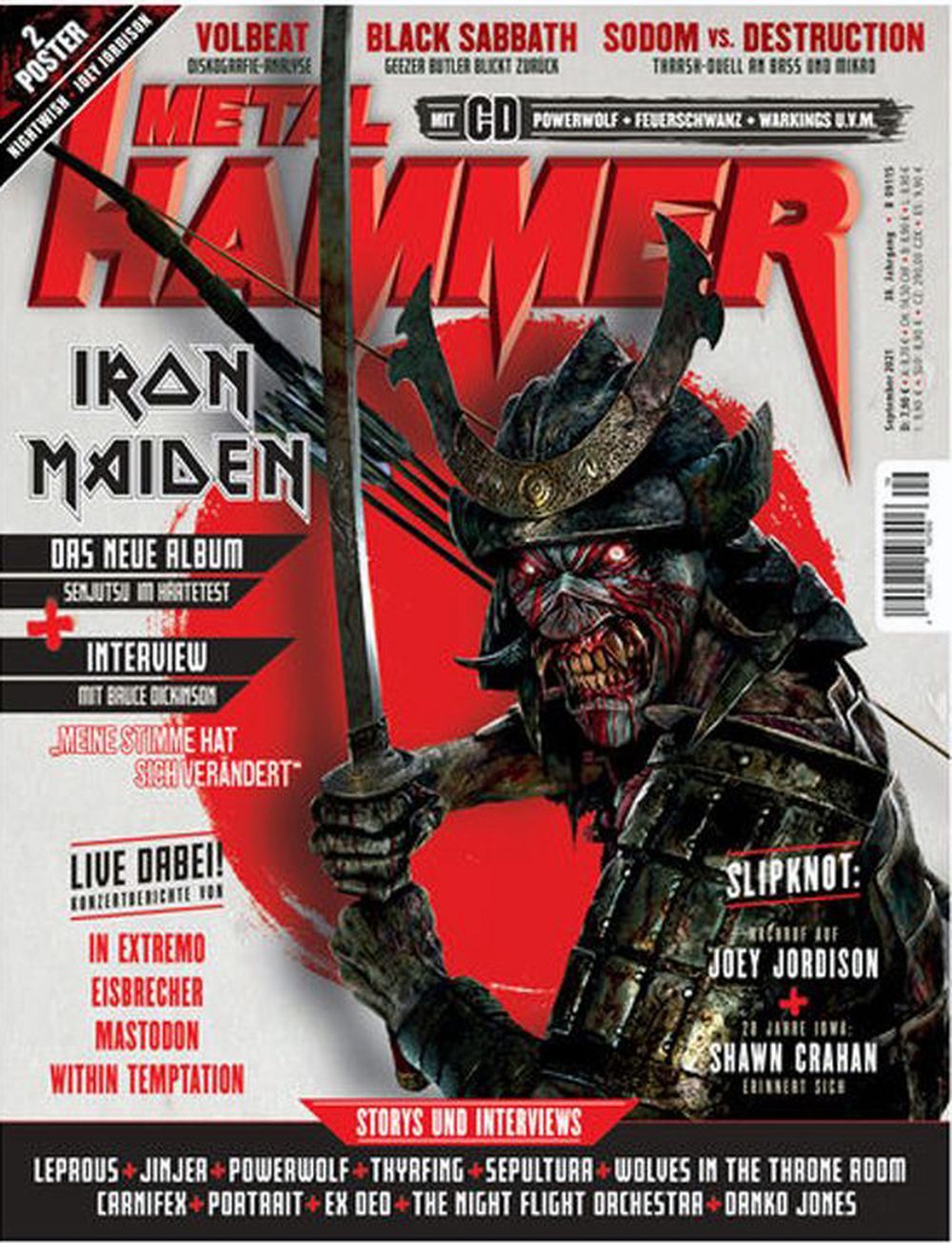 Metal Hammer Magazin Deutschland 2021-09 Iron Maiden