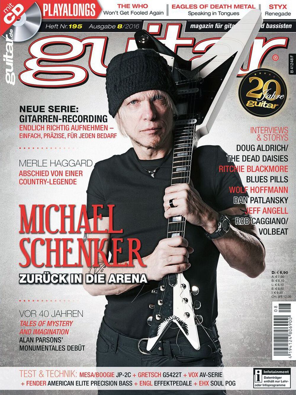 Guitar Magazin Deutschland 2016-08 Michael Schenker