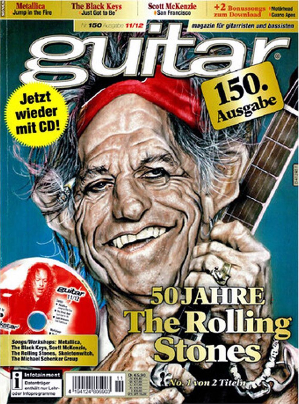 Guitar Magazin Deutschland 2012-11 Ron Wood Rolling Stones